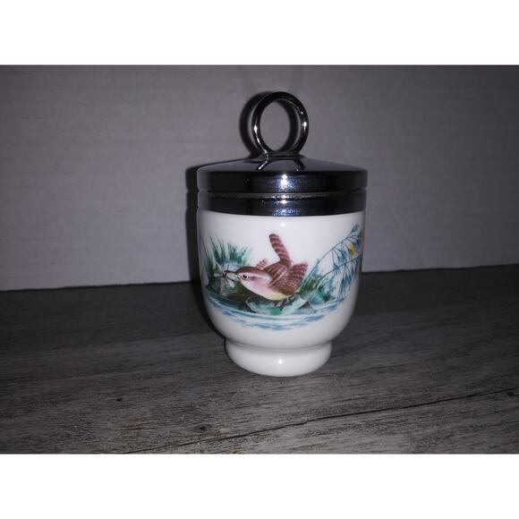 Vintage Royal Worcester Egg Coddler Birds Fine Porcelain Made in England - Picture 2 of 5